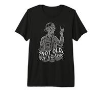 Not Old Just Classic Skeleton Funny Saying Graphic Men Women Premium T-Shirt