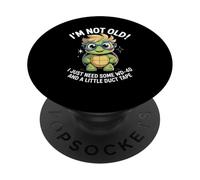Not Old WD40 Duct Tape Funny Humor Aging Repair Resilience PopSockets Adhesive PopGrip
