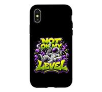 Not On My Level Astronaut Cannabis Space Marijuana 420 Case for iPhone X/XS