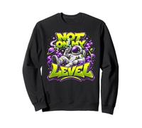 Not On My Level Astronaut Cannabis Space Marijuana 420 Sweatshirt