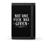 Not One FCK was Given Men's Trifold Wallet Minimalist Slim Wallets with Card Holder Keychain