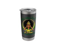 Not Only Am I A Princess I'm Jamaican Too Afro Queen Stainless Steel Insulated Tumbler