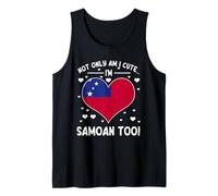 Not Only Am I Cute Im Samoan Too Samoa Flag Tank Top