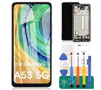 Not Original For Samsung Galaxy A53 5G LCD Screen A53 5G Screen Replacement A536 LCD Display SM-A536B Touch Digitizer Assembly SM-A536U,SM-A536E Repair Kit(No Figerprint Function?