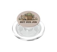 Not Our Job Funny Easter Cat Lover Humor PopSockets PopGrip for MagSafe