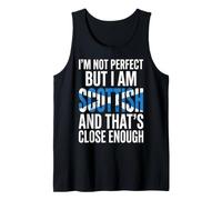 Not Perfect But I'm Scottish Country Roots Flag Scotland Tank Top