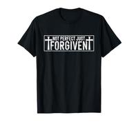 Not Perfect Forgiven Christian Faith Bible Verse Religious T-Shirt