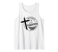 Not Perfect Forgiven - Uplifting Bible Verse Christian Faith Tank Top