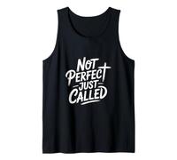 Not Perfect Just Called Christian Faith Identity Message Tank Top