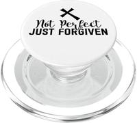 Not Perfect Just Forgiven Christian Faith God Jesus Prayers PopSockets PopGrip for MagSafe