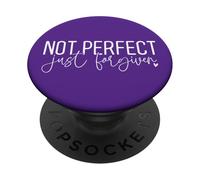 not perfect just forgiven christian man and woman love God PopSockets Adhesive PopGrip