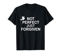 Not Perfect Just Forgiven Cross Faith Christian Dove T-Shirt