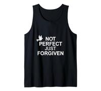 Not Perfect Just Forgiven Cross Faith Christian Dove Tank Top