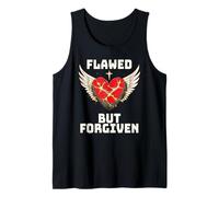 Not Perfect Just Forgiven Flawed Christian Religious Bible Tank Top
