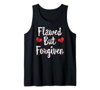 Not Perfect Just Forgiven Flawed Christian Religious Bible Tank Top