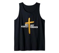 Not Perfect Just Forgiven Religous Faith Christian Tank Top