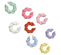 Not Piercing Earrings Modern Ear Clip Stylish Cuff Resin Texture Jewelry Suitable for Fashion Youthful Women Colorful Clip