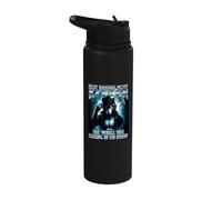 Not Right Now Kitten The Walls are Closing in On Daddy Meme Stainless Steel Insulated Water Bottle