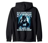 Not Right Now Kitten The Walls Are Closing in On Daddy Meme Zip Hoodie