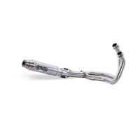 GPR Exhaust Compatible with Honda CBR 650 F 2017-2018, Deeptone Inox, Racing Full System Exhaust, including Removable DB Killer