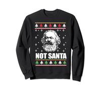 NOT SANTA Karl Marx Ugly Christmas Sweater Communist Meme Sweatshirt