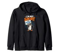 Not Short I am Penguin Size Little friend penguin Zip Hoodie