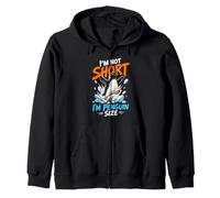 Not Short I am Penguin Size Little friend penguin Zip Hoodie