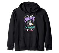 Not Short I am Penguin Size Little friend penguin Zip Hoodie