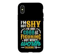Not Shy Just Figuring Out Who Is Worth Talking To Introvert Case for iPhone X/XS