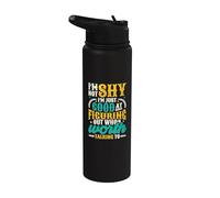 Not Shy Just Figuring Out Who is Worth Talking to Introvert Stainless Steel Insulated Water Bottle