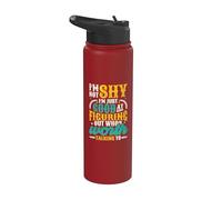 Not Shy Just Figuring Out Who is Worth Talking to Introvert Stainless Steel Insulated Water Bottle