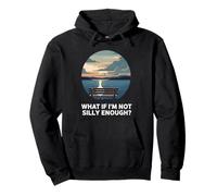 Not Silly Enough Goose Duck Contemplation Lake View Pullover Hoodie
