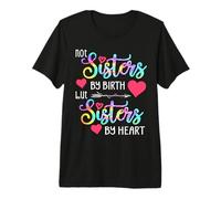 Not Sisters by Birth but Sisters by Heart Summer Best Friend Premium T-Shirt