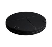 Not Slip Bottom Thick Spongiform Transportable Round Mat 4 Fold Sports Car Safe Stretching and Dance Practice Crowded Pliable Round Mat