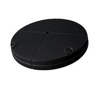 Not Slip Bottom Thick Spongiform Transportable Round Mat 4 Fold Sports Car Safe Stretching and Dance Practice Crowded Pliable Round Mat