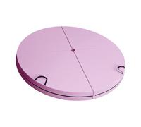 Not Slip Bottom Thick Spongiform Transportable Round Mat 4 Fold Sports Car Safe Stretching and Dance Practice Crowded Pliable Round Mat