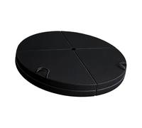 Not Slip Bottom Thick Spongiform Transportable Round Mat 4 Fold Sports Car Safe Stretching and Dance Practice Crowded Multiple Purpose Mat