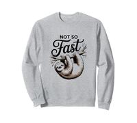 Not So Fast Funny Hilarious Sloth Relax, Chill, Sarcastic Sweatshirt