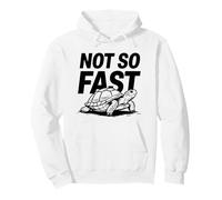 "Not So Fast" - Slow Turtle Animal Pun Pullover Hoodie