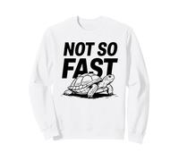 "Not So Fast" - Slow Turtle Animal Pun Sweatshirt