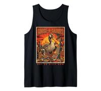 Not So Silly Now Goose-a-Saurus Kaiju Monster City Attack Tank Top