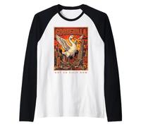 Not So Silly Now Goosezilla City Destroyer Kaiju Monster Raglan Baseball Tee