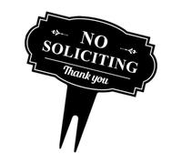 Not Soliciting Yard Sign Soliciting Notice Yard Signs