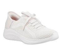 (Not Specified, 3 (Adults')) Skechers Ultra Flex 3.0 Brilliant Path Textile Women's Natural Trainers