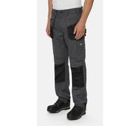 (Not Specified, 40") Dickies Multi Pocket Utility Polyester Men's Grey Work Trousers