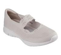 (Not Specified, 5 (Adults')) Skechers Seager Cute N' Coy Textile Women's Natural Trainers