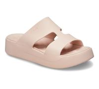 (Not Specified, 7 (Adults')) Crocs Getaway Platform H-Strap Thermoplastic Women's Quartz Sandals