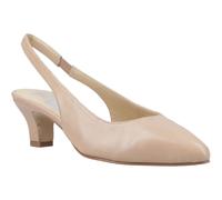 (Not Specified, 7 (Adults')) Hush Puppies Nahla Leather Women's Nude Pointy Slingback Shoes