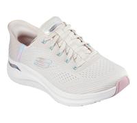 (Not Specified, 7 (Adults')) Skechers Arch Fit 2.0 - Easy Chic Textile Women's Natural/Pink Trainers