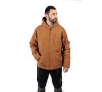 (Not Specified, M) Caterpillar Hooded Sherpa Lined Men's Bronze Fleece Jacket